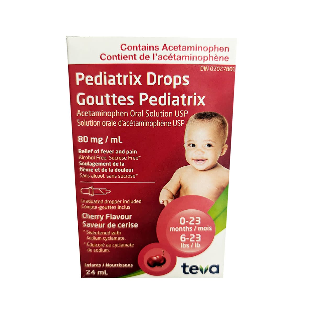 Pediatrix acet drops 80mg/ml 24ml