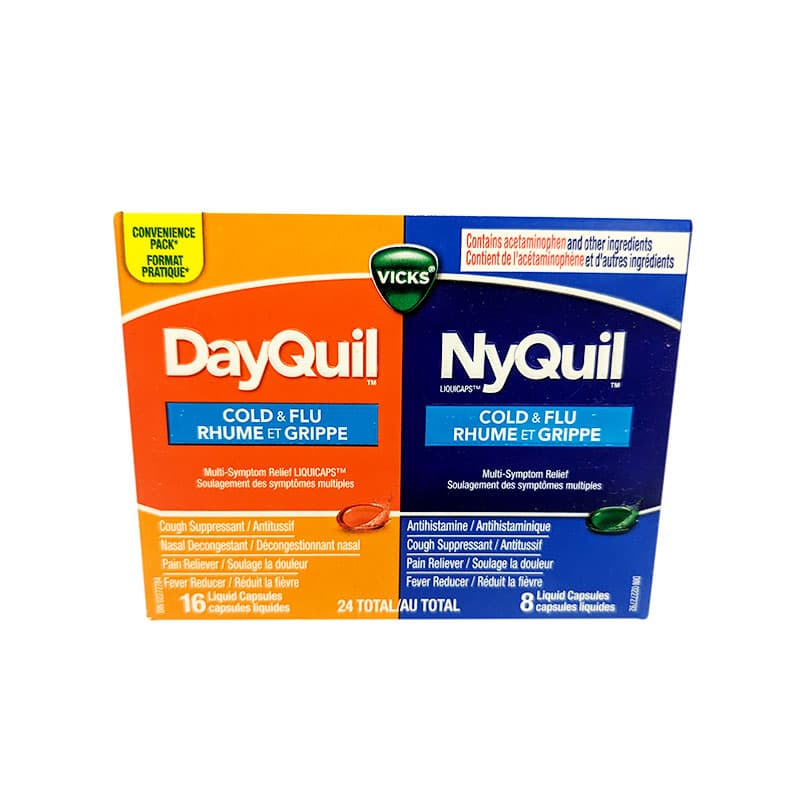 Vicks dayquil/nyquil tabs com 2/12's