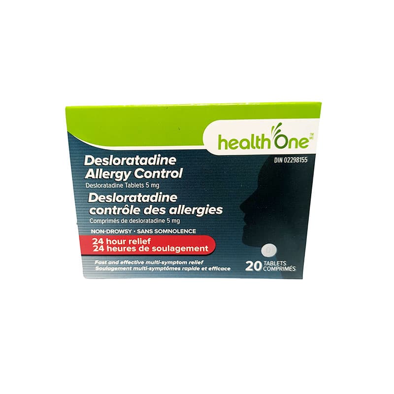 H one allergy control 5mg desloratadine 20's