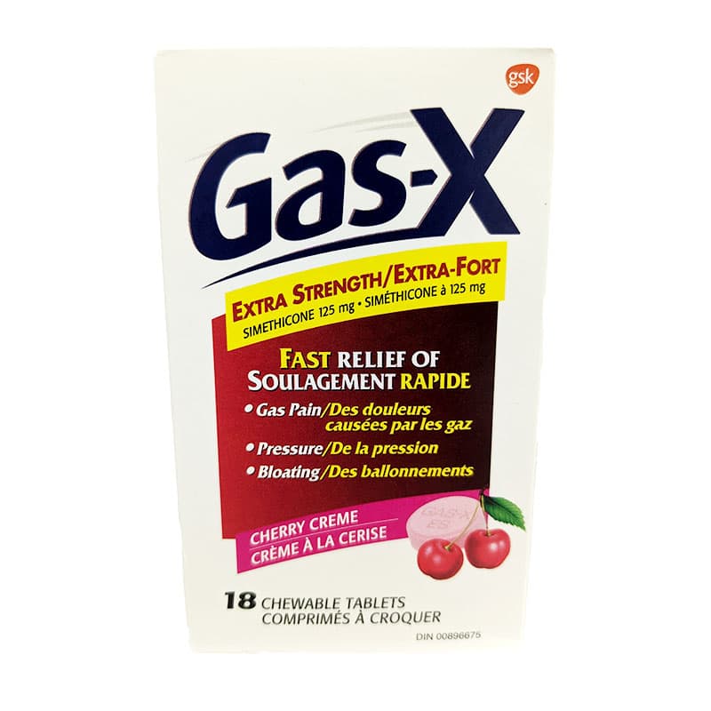 Gas-x tabs x-str cherry 18's